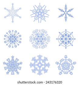 Beautiful snowflakes for your design