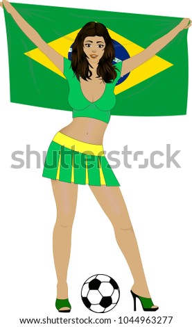 Seems brilliant Beautiful soccer fan brazil something Beautiful soccer fan brazil