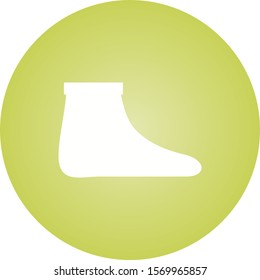 Beautiful Sock Glyph Vector Icon