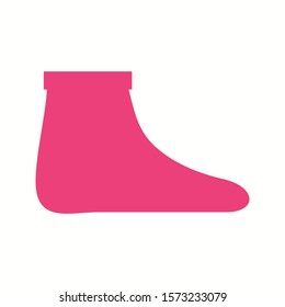 Beautiful Sock Glyph Vector Icon