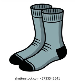 Eine schöne Socken Illustration Vektordesign