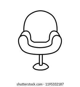 beautiful sofa isolated icon
