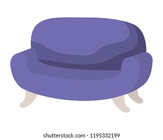 beautiful sofa isolated icon
