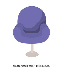 beautiful sofa isolated icon