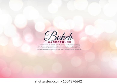 beautiful soft bokeh lights background effect design