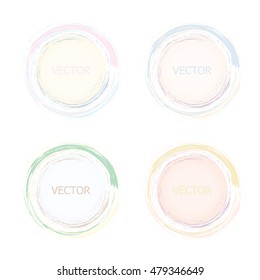 Beautiful soft color elements for design. Vector illustration