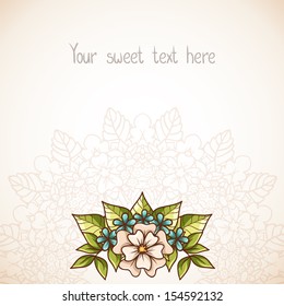 Beautiful soft flourish background.