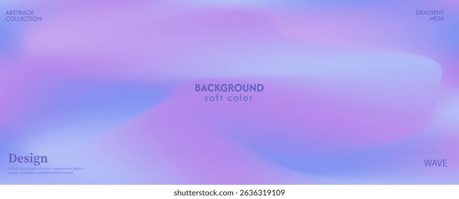 Beautiful soft and luxurious pink blue wavy abstract texture background. Light and dark combination. Minimalist pastel color design