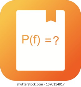 Beautiful Solve Function Glyph Vector Icon