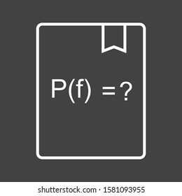 Beautiful Solve Function Line Vector Icon