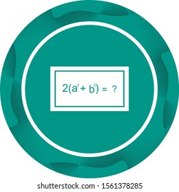 Beautiful Solving Formula Glyph Vector Icon