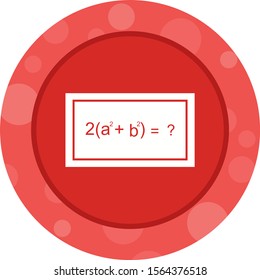 Beautiful Solving Formula Glyph Vector Icon