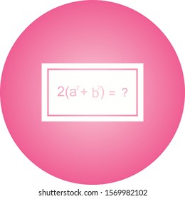 Beautiful Solving Formula Glyph Vector Icon