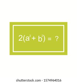 Beautiful Solving Formula Glyph Vector Icon