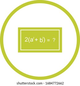 Beautiful Solving Formula Glyph Vector Icon