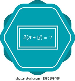Beautiful Solving Formula Line Vector Icon