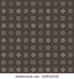 Beautiful Sophisticated Men Fashion Fabric Print дuxury Seamless Ornamental Geometric Checkered Textile Print Pattern With Diamonds And Circles. Vector Background Illustration.