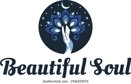 Beautiful Soul logo made by warm colors that will melt your heart.