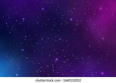 Beautiful Space Background Vector Full of dust and glittering stars in the galaxy.