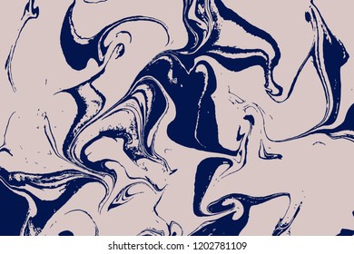 Beautiful space or galaxy marble pattern. Abstract ebru art. Liquid acrylic painting. For trendy backgrounds and posters. Vector.