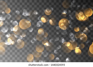 Beautiful sparks shine with special light. Vector sparkles on a transparent background. Christmas abstract pattern. A beautiful illustration for the postcard. The background for the image. Luminaries.