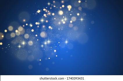 Beautiful sparks shine with special light. Vector sparkles on a transparent background. Christmas abstract pattern. A beautiful illustration for the postcard. The background for the image. Luminaries.