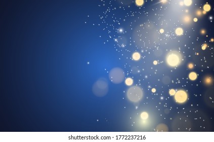  Beautiful sparks shine with special light. Vector sparkles on a transparent background. Christmas abstract pattern. A beautiful illustration for the postcard. The background for the image. Luminaries