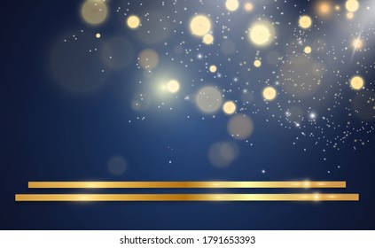 Beautiful sparks shine with special light. Vector sparkles. Christmas abstract pattern.