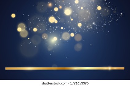 Beautiful sparks shine with special light. Vector sparkles. Christmas abstract pattern.