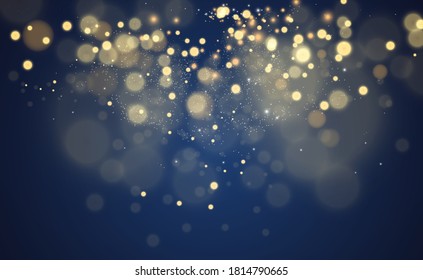 Beautiful sparks shine with special light. Vector sparkles on a transparent background. Christmas abstract pattern. A beautiful illustration for the postcard. The background for the image. Luminaries.