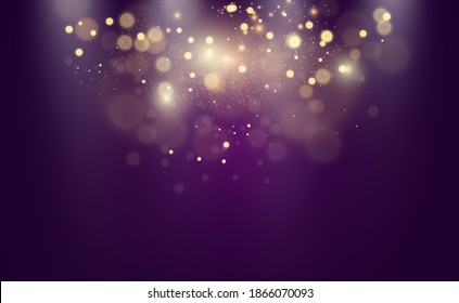 Beautiful sparks shine with special light. Vector sparkles on a transparent background. Christmas abstract pattern. A beautiful illustration for the postcard. The background for the image. Luminaries.