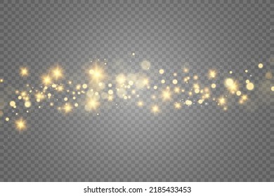 	
Beautiful sparks shine with special light. Vector sparkles on a transparent background. Christmas abstract pattern. A beautiful illustration for the postcard. The background for the image. Luminarie