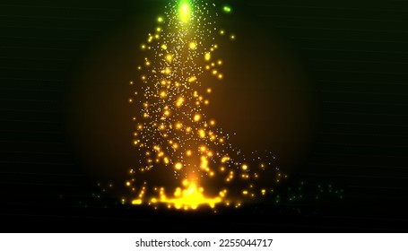 Beautiful sparks shine with special light glitters abstract luxury background