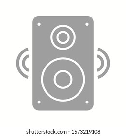Beautiful Speaker Glyph Vector Icon