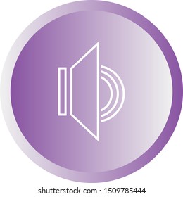 Beautiful Speaker vector line icon