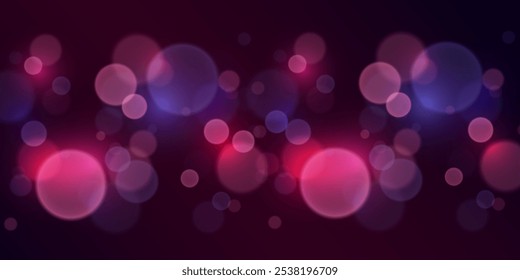 Beautiful special effect of bokeh and lights. Vector illustration