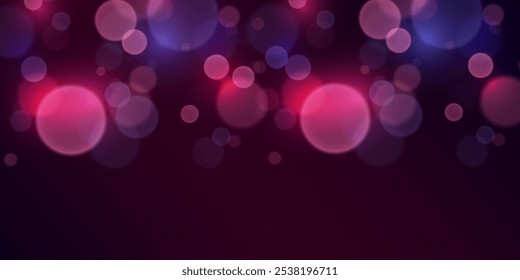 Beautiful special effect of bokeh and lights. Vector illustration