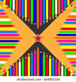 A beautiful spectrum or rainbow vertical backdrop.