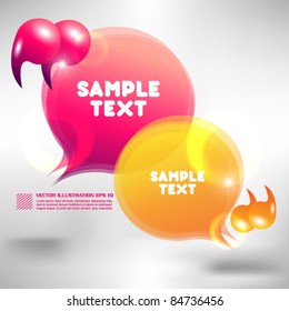 beautiful speech bubble design