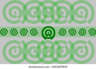 beautiful spiral shaped green background