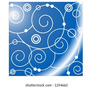 beautiful spirals vector