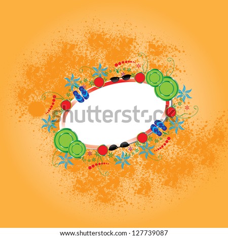 Beautiful splash cool summer background