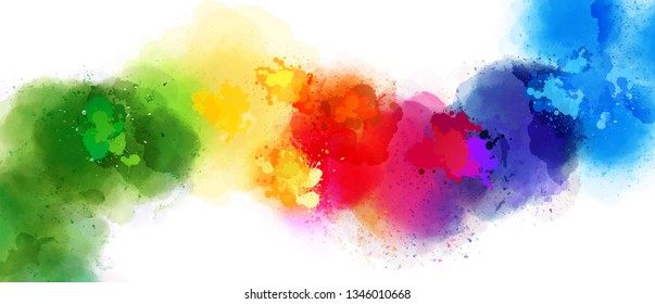 Beautiful  splash of different colors