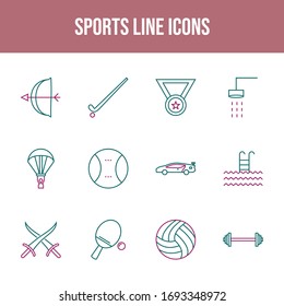 Beautiful Sports vector icon set