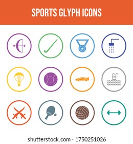 Beautiful Sports vector icon set