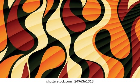 Beautiful spotted wavy striped wallpaper. Excellent background for decorating pages in social networks, posters, presentations, outdoor advertising and your other projects. Vector.