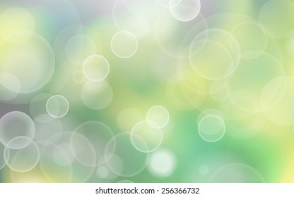 Beautiful spring abstract green natural light background vector illustration