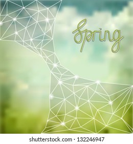 Beautiful spring background.