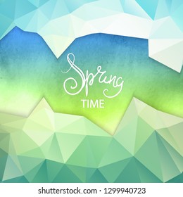 Beautiful spring background, illustration.