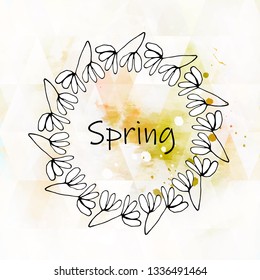Beautiful spring banner flowers, great design for any purposes.